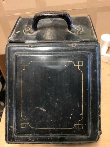 Antiker brikett kasten metall - brikett,